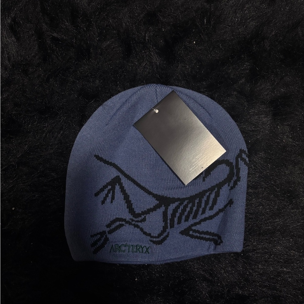 Arc'teryx Blue and Black Logo Beanie